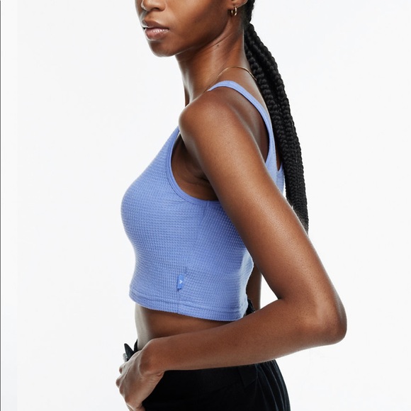 TNA | Rayna Waffle Knit Top (Red & Teal) - Picture 8 of 11